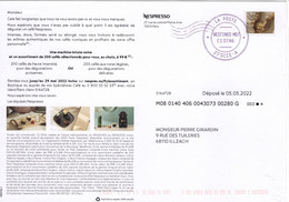 FRANCE PAP 2022 Entier Postal DESTINEO M07  Timbre En Ligne NESPRESSO Café Ganzsache Stationary 04 - Pseudo Privé-postwaardestukken