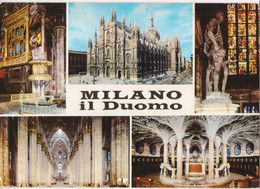 MILANO - VEDUTINE MULTIVUES - IL DUOMO - VIAGGIATA 1967 - Milano (Milan)