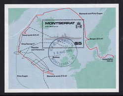 Montserrat: 1990   World War II Capital Ships   M/S  Used - Montserrat