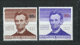 Rwanda  Lot De Timbres   Thème Abraham Lincoln - Collections