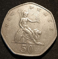 GRANDE BRETAGNE - 50 NEW PENCE 1969 - Elizabeth II - 2e Effigie - KM 913 - Great Britain - 50 Pence