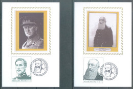 BELGIUM - CM/MK. SOIE ZIJDE - 23.01.1999 - ALBERT I LEOPOLD II SON STAMP - COB 2793-2794 - Lot 24999 - 1991-2000