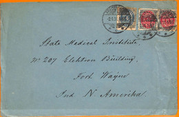 99122 - DENMARK - POSTAL HISTORY  - COVER To The USA  1901 - Covers & Documents