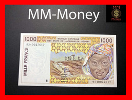 WEST AFRICAN STATES WAS "H  Niger"  1.000 1000 Francs  1995  P. 611 H   UNC - West African States