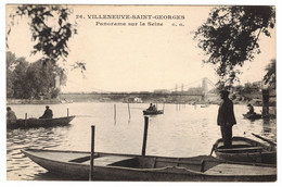 94 - VILLENEUVE-SAINT-GEORGES - Panorama Sur La Seine - CG 26 - Villeneuve Saint Georges