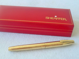 Vintage Authentic Sheaffer Imperial Gold Electroplated 14K Nib Fountain Pen (#66) - Stylos