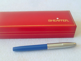 Authentic Vintage Sheaffer Imperial Fountain Pen Blue Barrel Australia With Original Box (#65) - Stylos