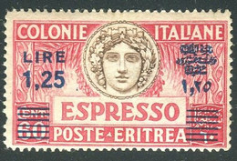ERITREA 1935 ESPRESSO 1,25 SU 6O C. SASSONE N. 11 ** MNH - Erythrée