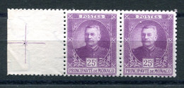 RC 22929 MONACO COTE 20€ N° 68g VARIETE PAPIER FILIGRANÉ TENANT A NORMAL NEUF ** MNH - Nuevos