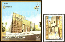 ALGERIE ALGERIA 2022 - 1 Mini-sheet + 1 Stamp - MNH - Expo Dubai 2020 - Universal Expo - Emirates - UAE - Universele - Autres & Non Classés