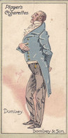 42 Mr Dombey "Dombey & Son"  - Characters From Dickens 1912 - Players Cigarette Card - Original - Antique - Player's