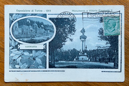 ESPOSIZIONE DI TORINO 1911 - GERMANIA E MONUMENTO A VITTORIO E. II - Annullo Della ESPOSIZIONE - Per  La FRANCI- AA -199 - Musées