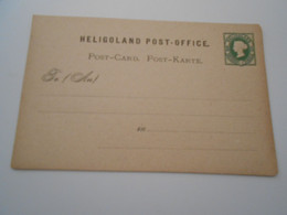 Allemagne Anciens Etats Héligoland , Entier Postal Neuf - Helgoland