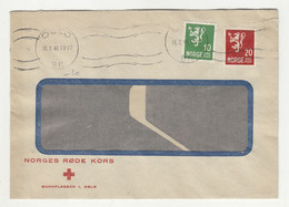 Norwegian Red Cross Letter Cover Posted 1946 B220510 - Briefe U. Dokumente