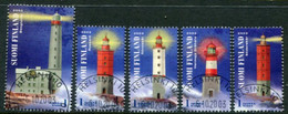 FINLAND 2003 Lighthouses Singles Ex Block Used.  Michel  1670-74 - Oblitérés