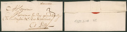 Précurseur - LAC Datée De Warneton (1784) + Griffe Manusc. Warneton (type 3) > Lille / Taxation "3" - 1714-1794 (Austrian Netherlands)