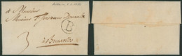 Précurseur - LAC Datée De Dolhain (1786) + Lettre "B" Dans Un Cercle (Battice) > Bruxelles - 1714-1794 (Paises Bajos Austriacos)