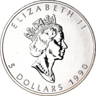 Monnaie, Canada, Elizabeth II, 5 Dollars, 1990, Royal Canadian Mint, Ottawa - Canada