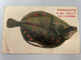 RAMSGATE - 1914 - Is The " Plaice " For A Holiday - System Card - Bad Condition  : See Photos - Ramsgate