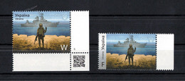 2022 Ukraine Original TWIN Stamp Russian Warship Go F$#k Yourself MNH Set - Ucrania