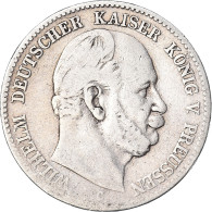 Monnaie, Etats Allemands, PRUSSIA, Wilhelm I, 2 Mark, 1876, Cleves, TB+, Argent - Altri & Non Classificati