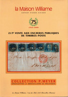 Belgique - Vente De La Collection P. Meyer - Maison Williame 2000 (avec Résultats) - Cataloghi Di Case D'aste