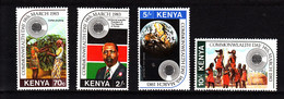 1983  Kenya Commonwealth Day Coffee Satellites Costumes Culture Complete Set Of 4 - Kenia (1963-...)