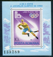 ROMANIA 1979 Winter Olympics  Block MNH / **.  Michel Block 164 - Unused Stamps