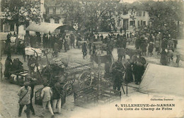 LANDES  VILLENEUVE DE MARSAN  Un Coin Du Champ De Foire (anglinfghe) - Villeneuve De Marsan