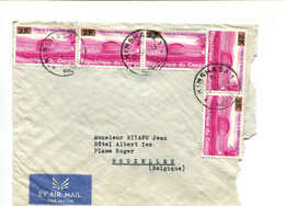 Delcampe - CONGO  - Affranchissement Sur Lettre Par Avion - TP 2K Surch. 50c - Other & Unclassified