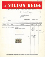 F76/ Facture Le Sillon Belge Documentation E Technique Agricole Bruxelles 1957 > Marion-Dumont Chimay - Agriculture