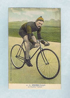 CPA Cyclisme Édition J. Boldo, Léon DIDIER, Sur Bicyclette "Bouroth". Référence 23. France - Cyclisme