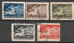 POLAND  - 1948 Yv. A19/23  - USED - Used Stamps