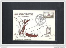 Carte Exposition Philatelique Argeles Sur Mer 1977 - Brieven En Documenten
