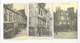 Cp, Reproduction, COMMERCE, Magasin, Brive, Louviers ,Reims, épicerie, Boulangerie, Droguerie , LOT DE 3 CARTES POSTALES - Winkels