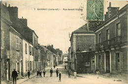 Savenay * La Rue Devant L'église * Villageois - Savenay