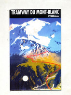 Carte Transport Tramway Du Mont Blanc - Europa