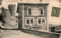 Rochetaillée Commune De Saint-Etienne Hôtellerie Du Château Et Les Tours Loire N°1275 Cpa Ayant Voyagée Dos Vert TB.E - Rochetaillee