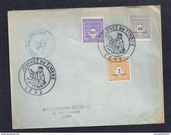 Enveloppe Locale Journee Du Timbre 1946 Lens - Cartas