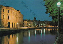 CARTOLINA  TREVISO,VENETO,NOTTURNO SUL SILE,MEMORIA,RELIGIONE,STORIA,CULTURA,IMPERO ROMANO,BELLA ITALIA,VIAGGIATA 1985 - Treviso