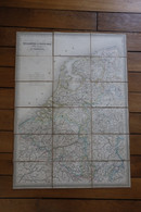 CARTE ANCIENNE HOLLANDE Ou PAYS BAS BELGIQUE Et LUXEMBOURG 1856 Par A.H DUFOUR - Mapas Geográficas