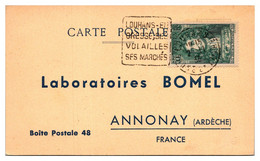 France Oblitérations Mécaniques Flammes Daguin - Carte - Mechanical Postmarks (Advertisement)