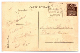 France Oblitérations Mécaniques Flammes Daguin - Carte - Oblitérations Mécaniques (flammes)