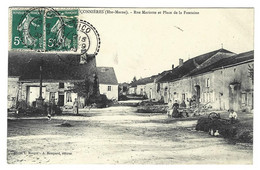 Cpa  52  Rançonnières Rue Mariotte Et Place De La Fontaine - Other Municipalities