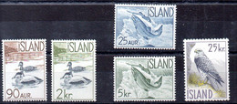 Islandia Serie Nº Yvert 294/98 ** AVES (BIRDS) - Ungebraucht