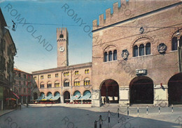 CARTOLINA  TREVISO,VENETO,PIAZZA DEI SIGNORI,STORIA,MEMORIA,RELIGIONE,IMPERO ROMANO,BOLLO STACCATO,VIAGGIATA 1960 - Treviso