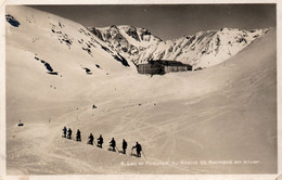 SUISSE,SWISS,HELVETIA,SWITZERLAND,SVIZZERA,SCHWEIZ,VALAIS,HOSPICE DU GRAND SAINT BERNARD,SKIEUR,PRETRE,CHANOINE,RARE - Autres & Non Classés