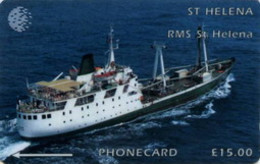 STHELENA : STH14 L.15 RMS St. HELENA  (O Zero)  (horizontal MINT - Isola Sant'Elena
