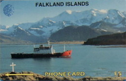 FALKLANDS : 005A L.5 The RRS BRANSFIELD 1/71 USED - Falkland Islands