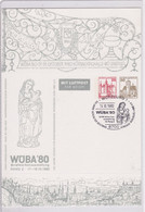 WÜBA 80, Luftpost Ganzsache Mit Sonderstempel - Madonna Von Riemenschneider (aus Dem Katalog) - Privatpostkarten - Gebraucht